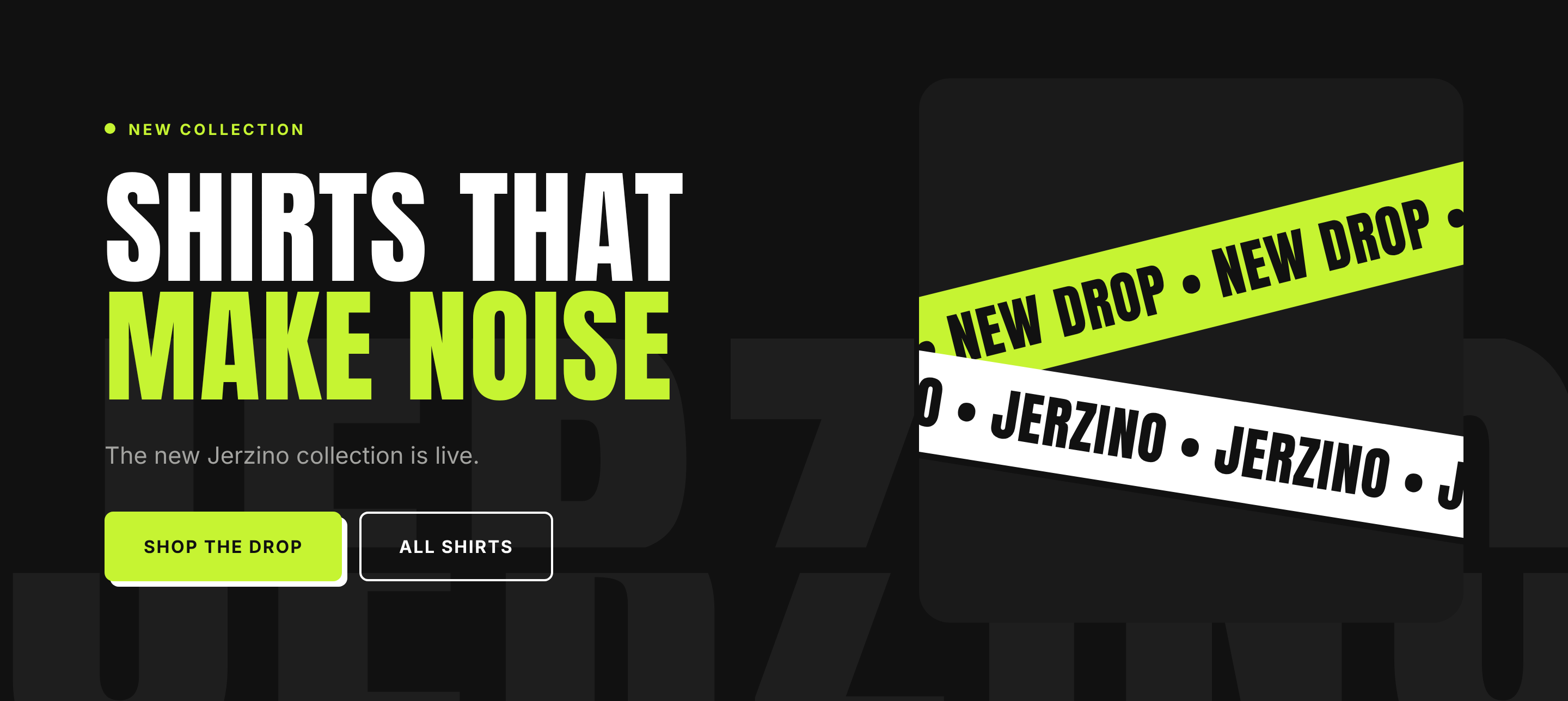 Shirts that make noise